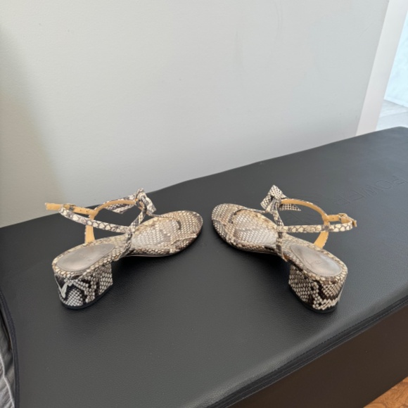 Alexander Birman Clarista T-strap sandal, python print. With box - Picture 10 of 10